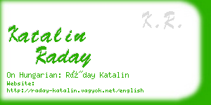 katalin raday business card